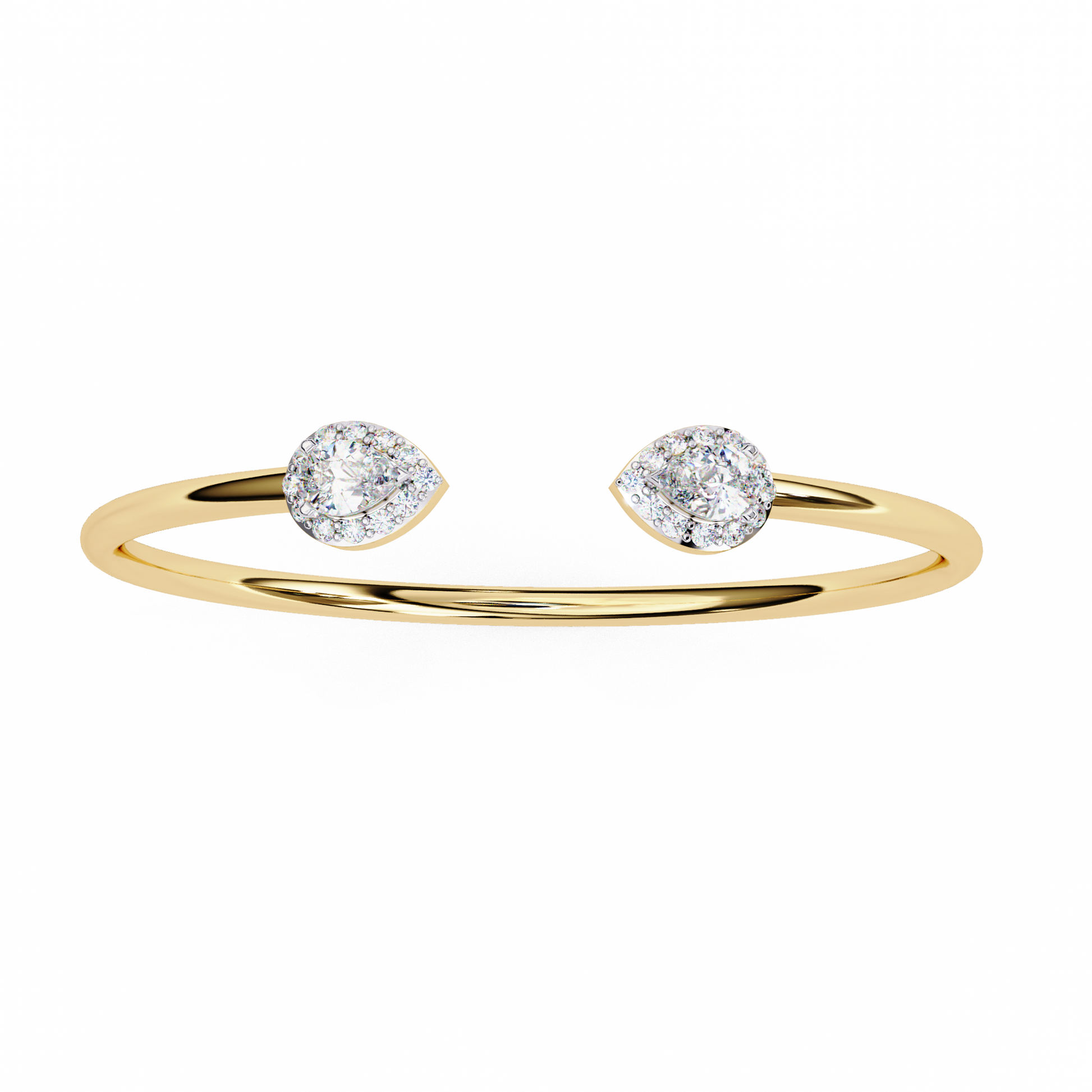Yellow Gold / Moissanite, Yellow Gold / Lab Grown