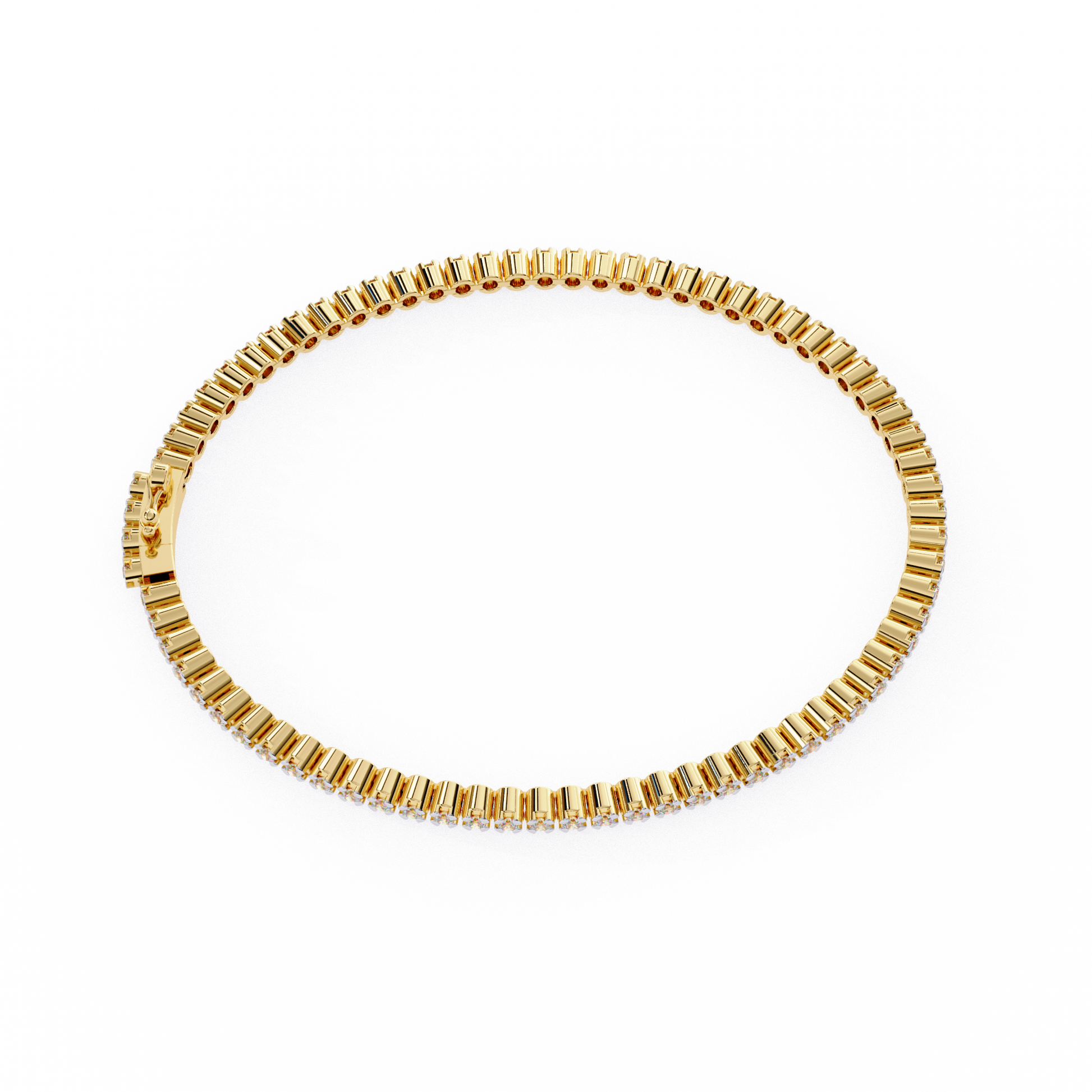 Yellow Gold / Moissanite, Yellow Gold / Lab Grown