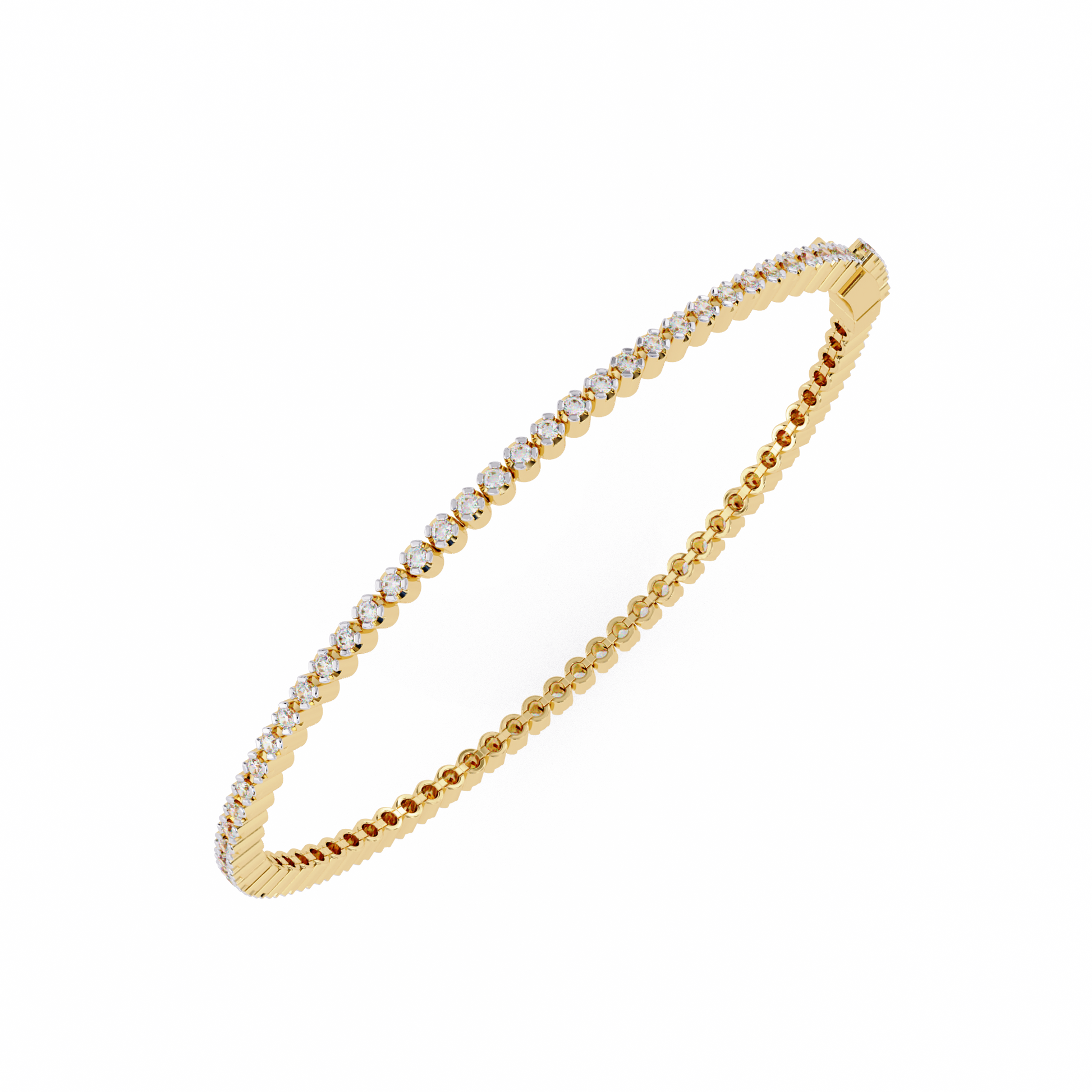 Yellow Gold / Moissanite, Yellow Gold / Lab Grown