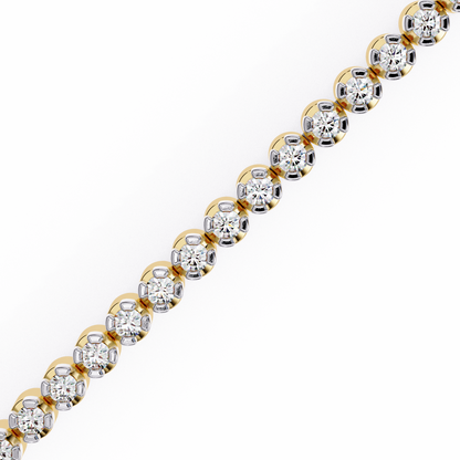 Yellow Gold / Moissanite, Yellow Gold / Lab Grown
