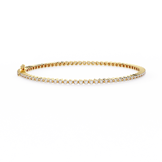 Yellow Gold / Moissanite, Yellow Gold / Lab Grown
