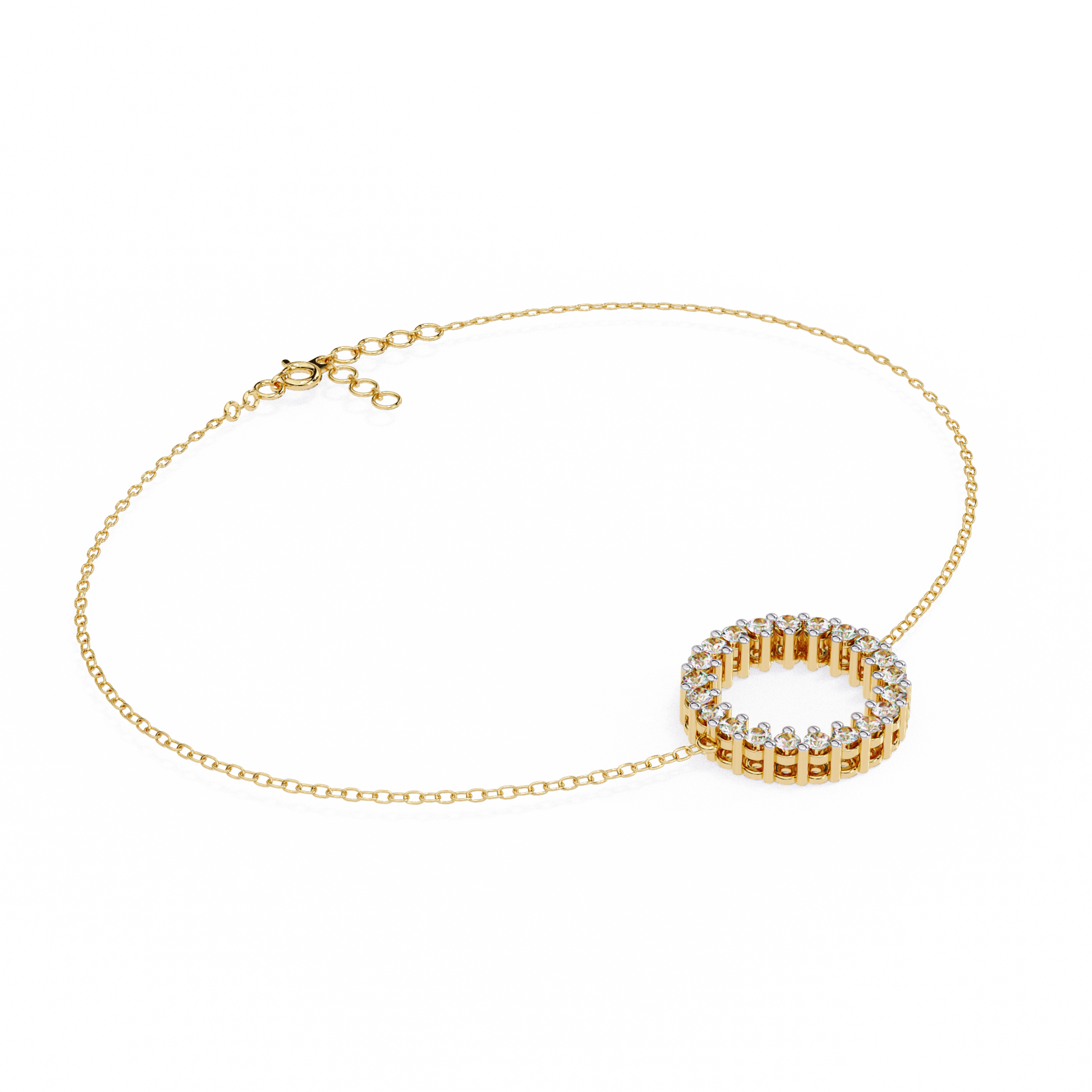 Yellow Gold / Moissanite, Yellow Gold / Lab Grown