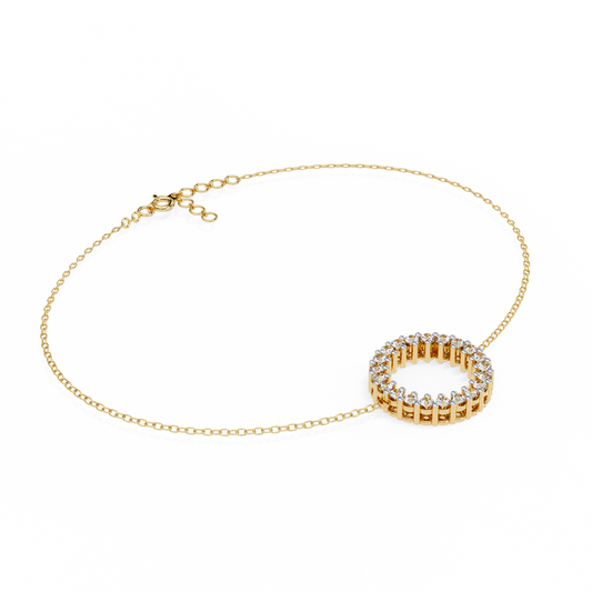 Yellow Gold / Moissanite, Yellow Gold / Lab Grown