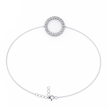 White Gold / Moissanite, White Gold / Lab Grown