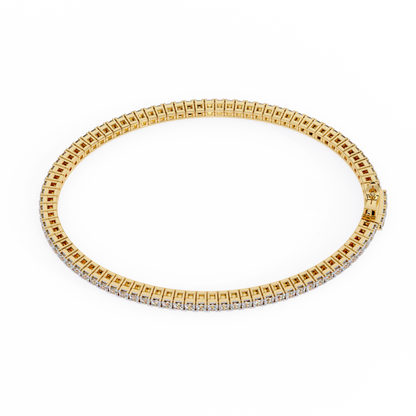 Yellow Gold / Moissanite, Yellow Gold / Lab Grown