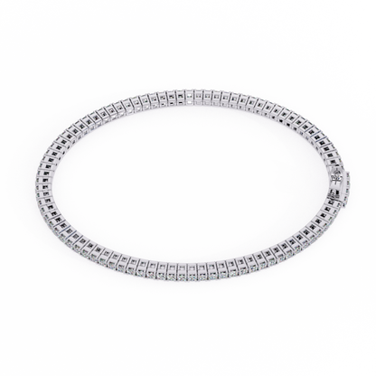 White Gold / Moissanite, White Gold / Lab Grown