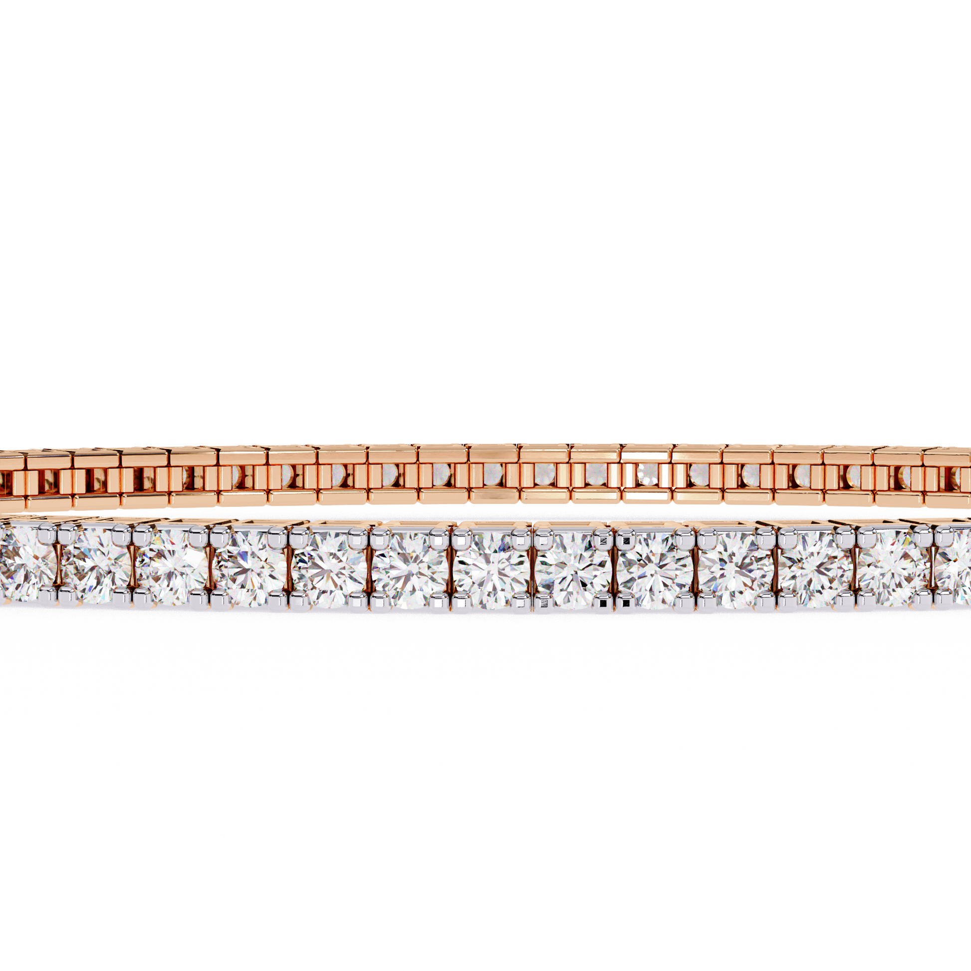 Rose Gold / Moissanite, Rose Gold / Lab Grown