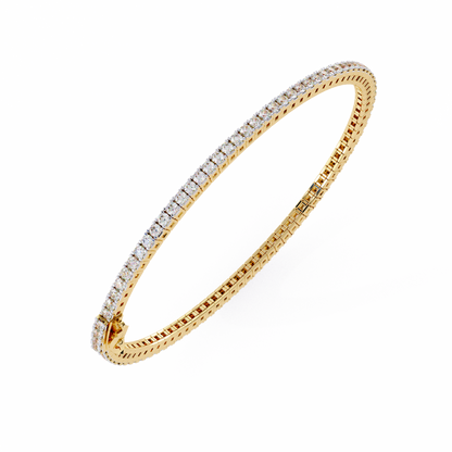 Yellow Gold / Moissanite, Yellow Gold / Lab Grown