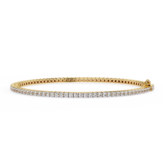 Yellow Gold / Moissanite, Yellow Gold / Lab Grown