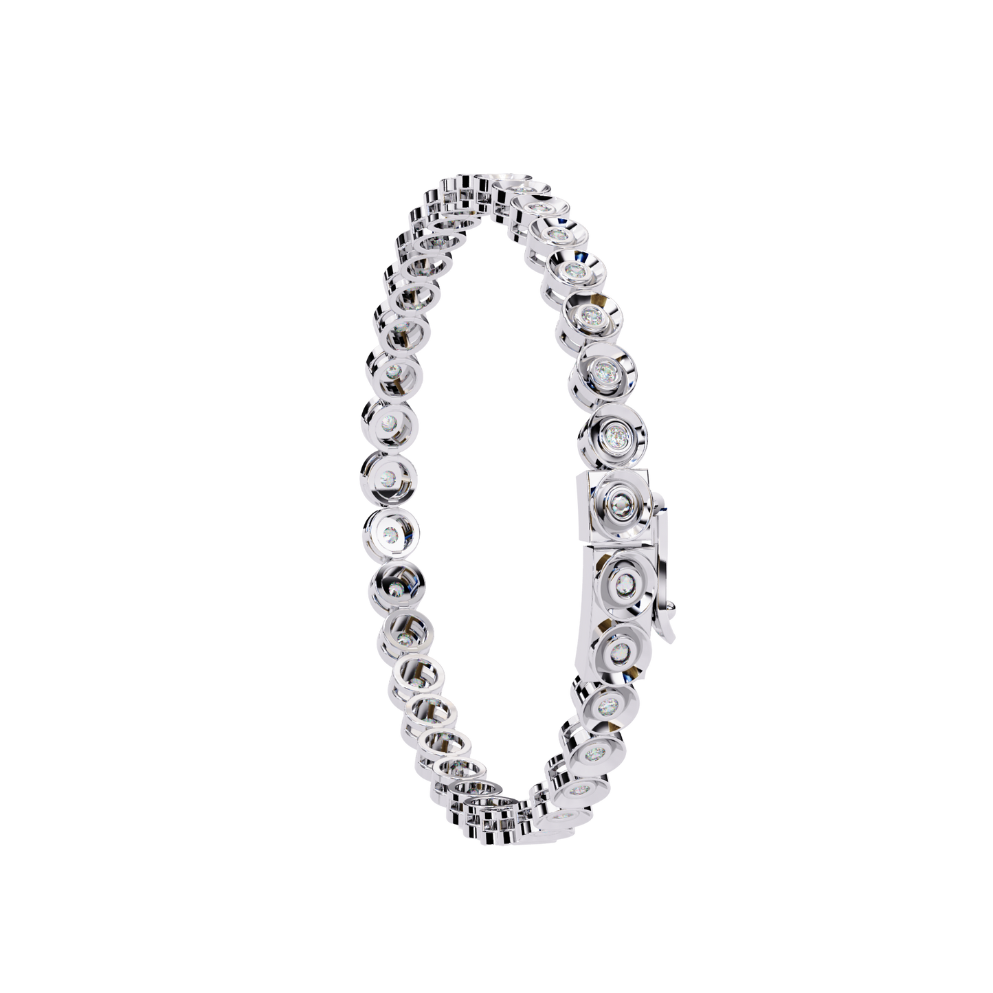 white gold / moissanite, white gold / lab grown
