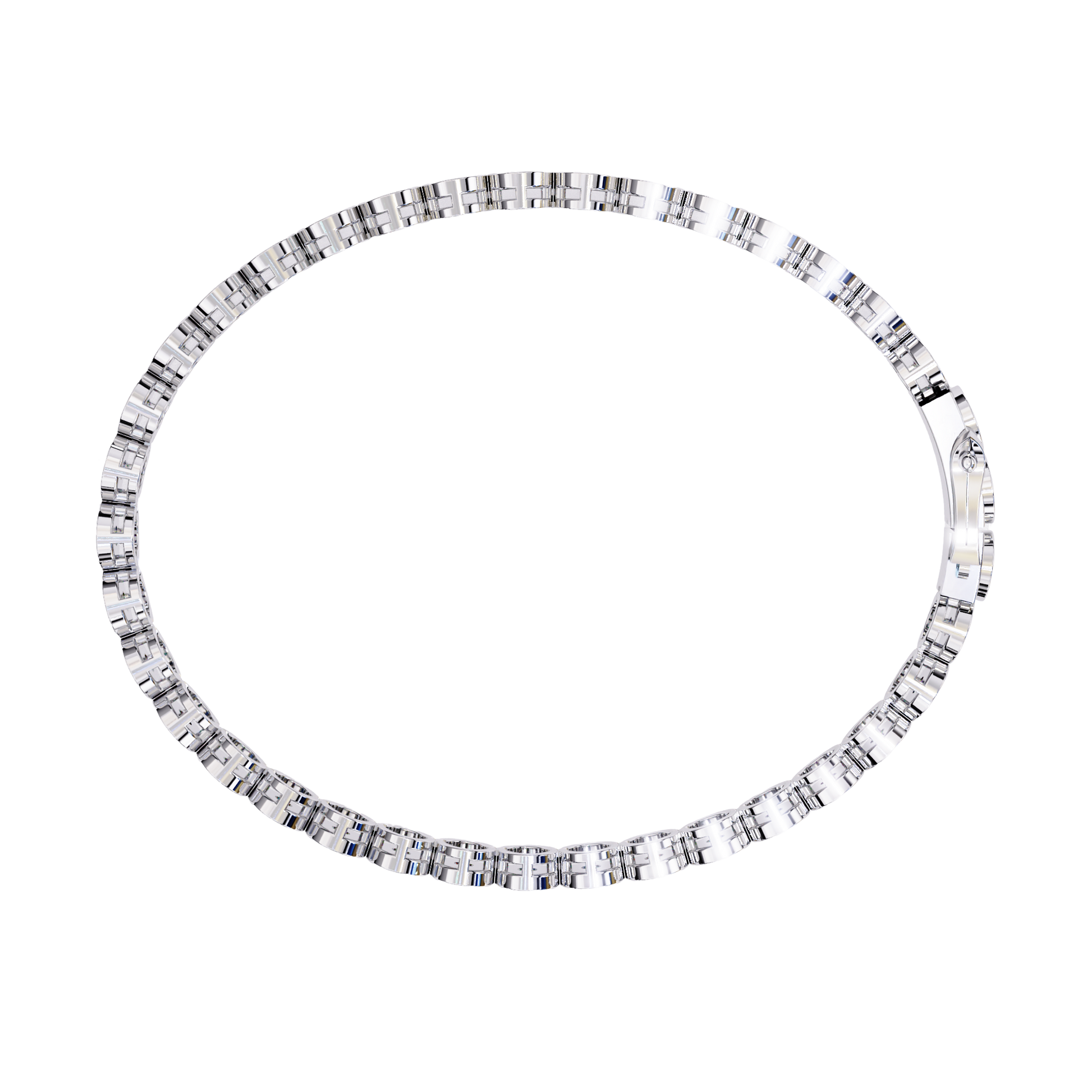 White Gold / Moissanite, White Gold / Lab Grown