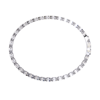 White Gold / Moissanite, White Gold / Lab Grown