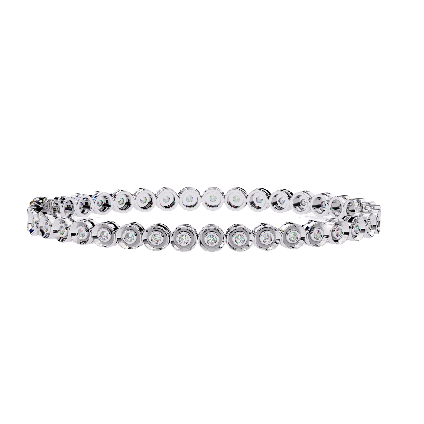 white gold / moissanite, white gold / lab grown