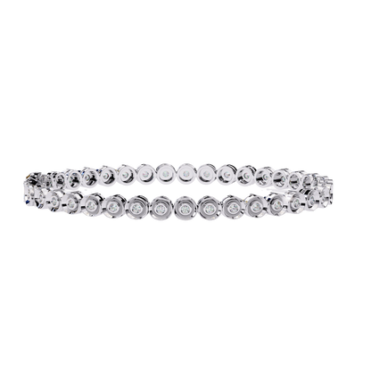 White Gold / Moissanite, White Gold / Lab Grown
