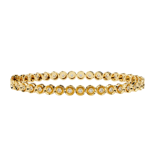 Yellow Gold / Moissanite, Yellow Gold / Lab Grown