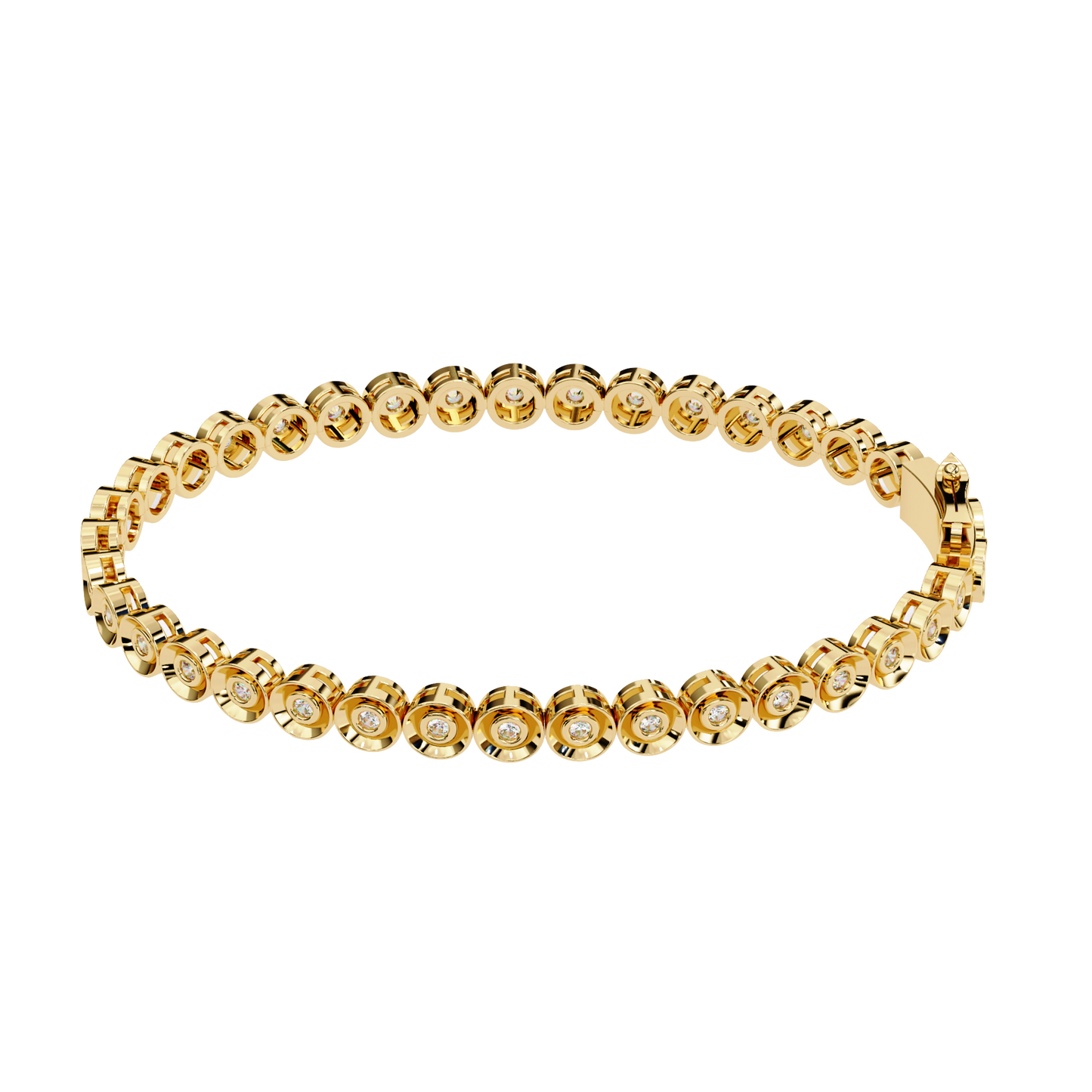 yellow gold / moissanite, yellow gold / lab grown