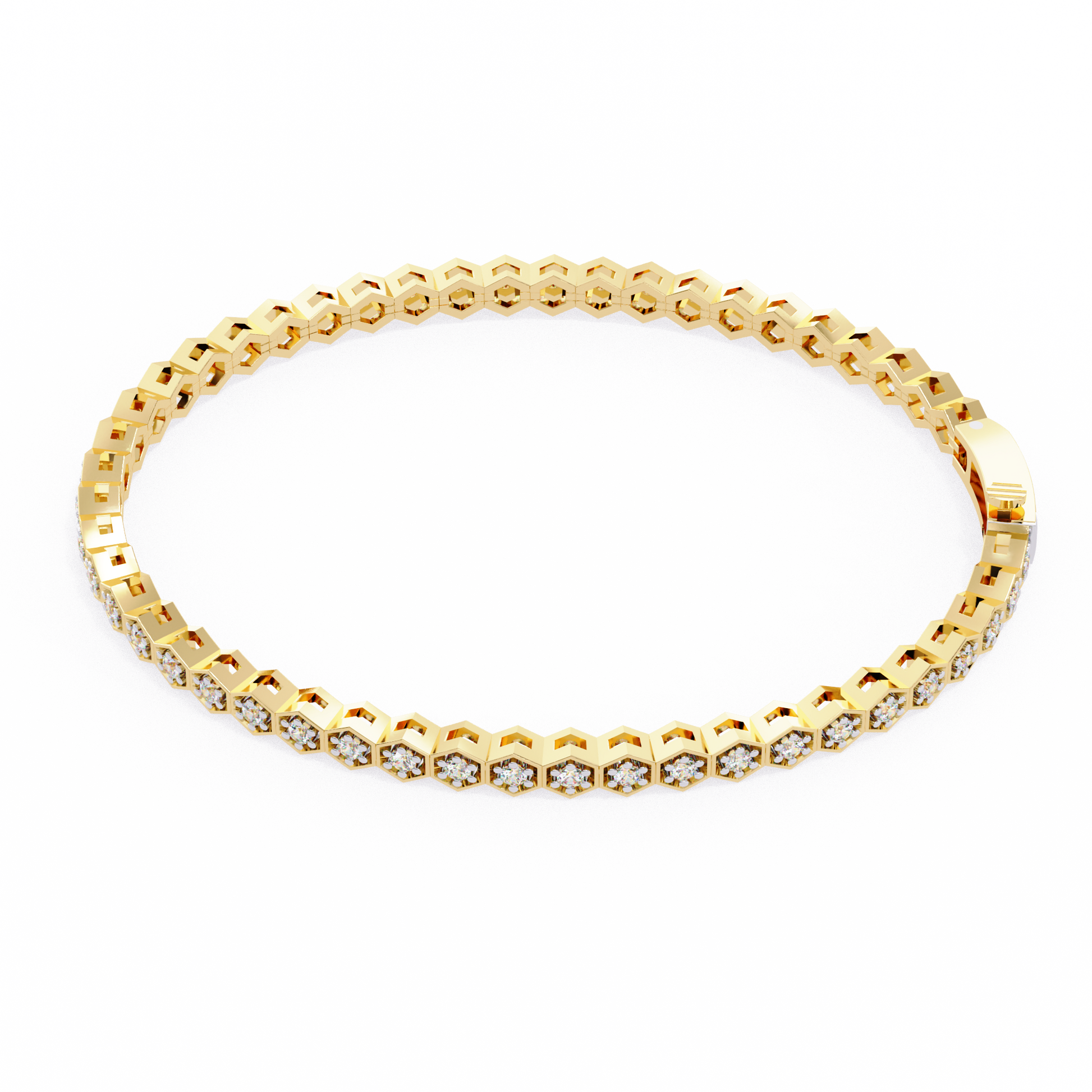Yellow Gold / Moissanite, Yellow Gold / Lab Grown