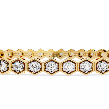 Yellow Gold / Moissanite, Yellow Gold / Lab Grown