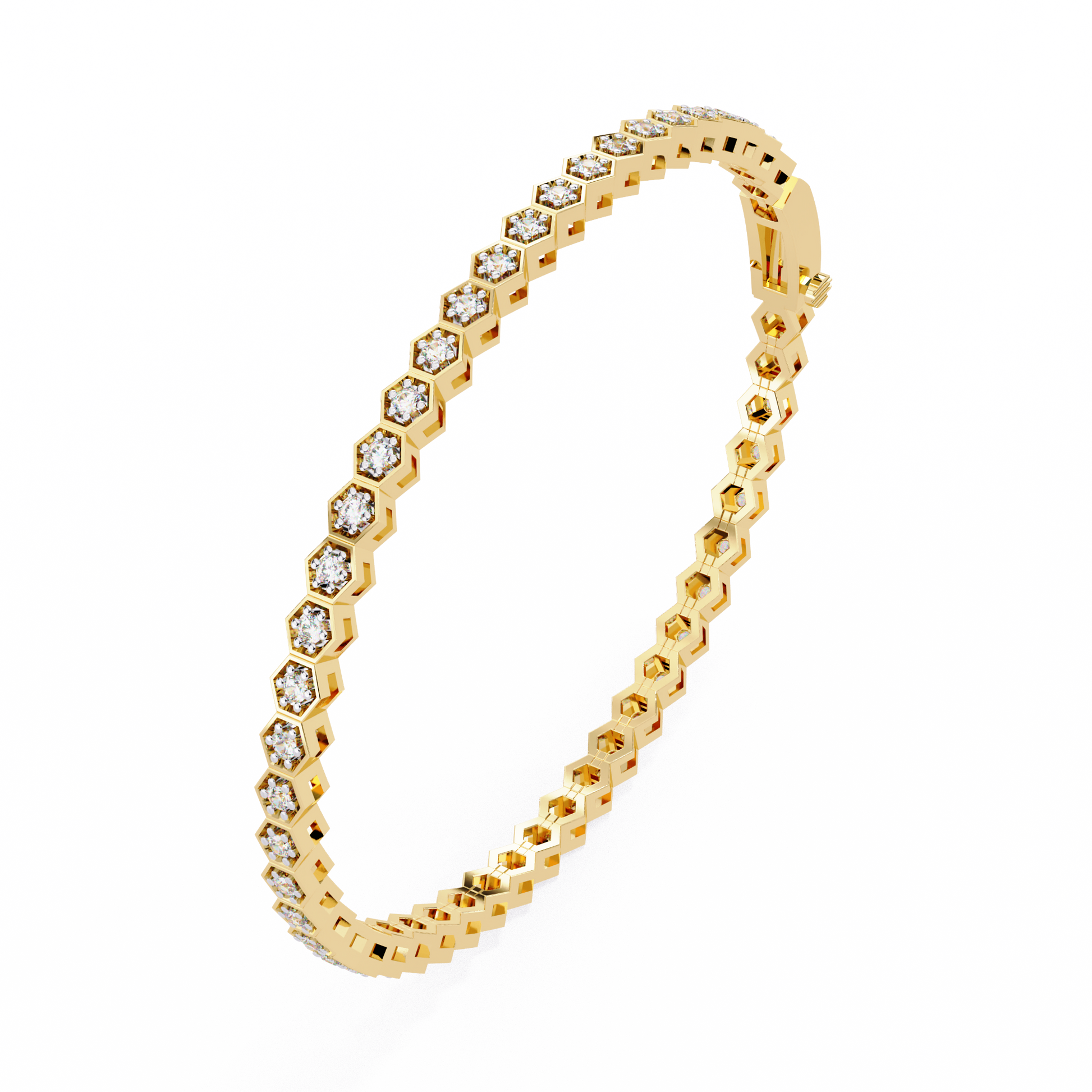 Yellow Gold / Moissanite, Yellow Gold / Lab Grown