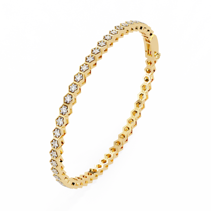 Yellow Gold / Moissanite, Yellow Gold / Lab Grown