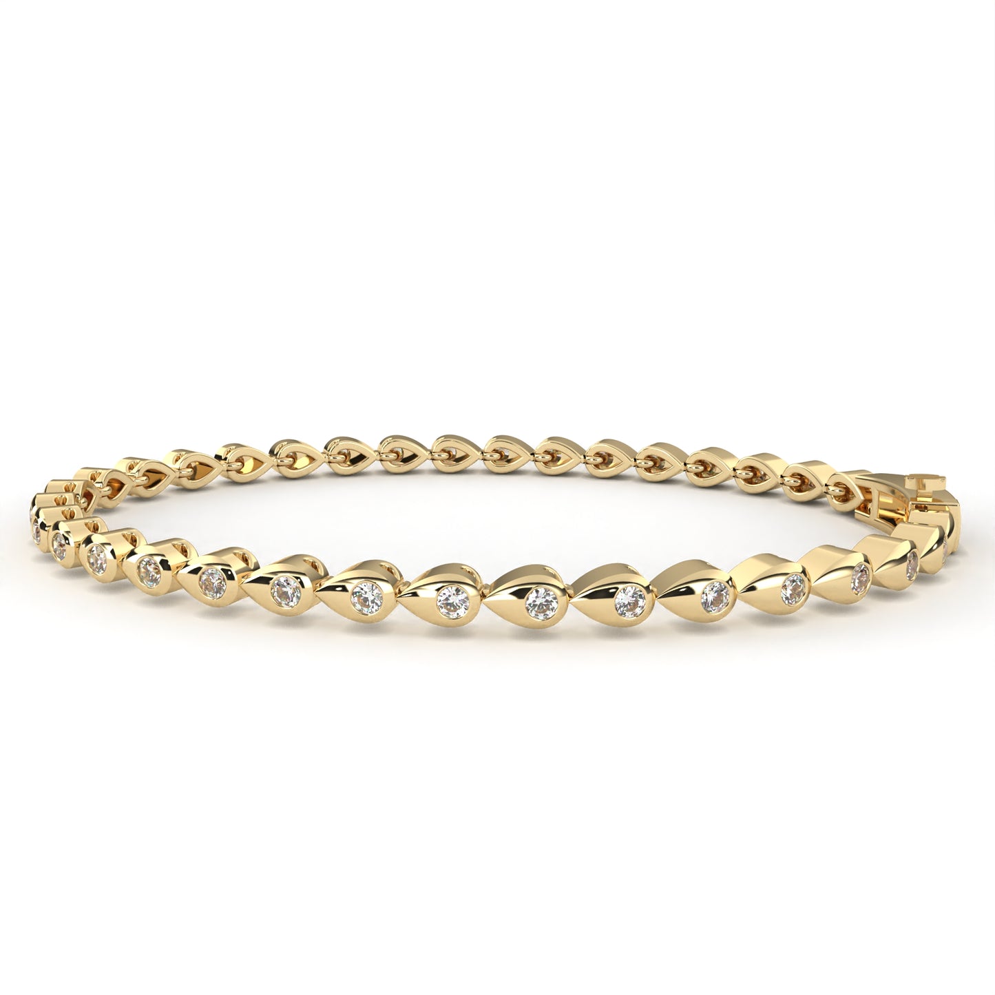 yellow gold / moissanite, yellow gold / lab grown