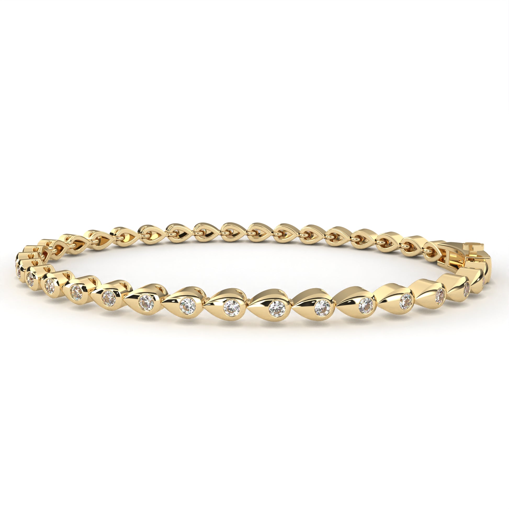 Yellow Gold / Moissanite, Yellow Gold / Lab Grown