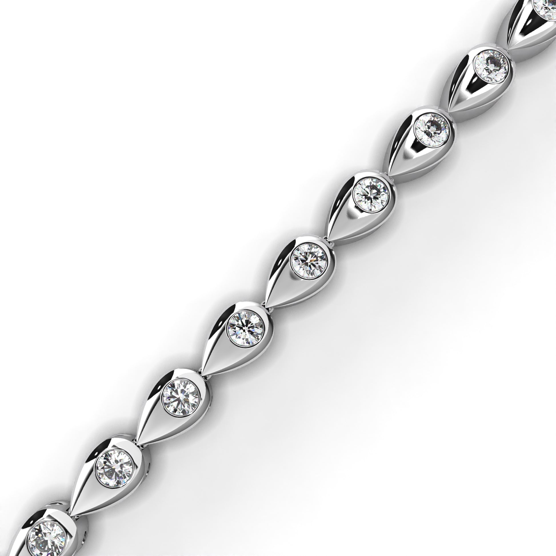 White Gold / Moissanite, White Gold / Lab Grown