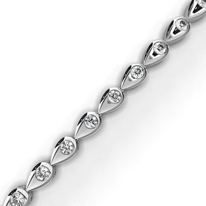 White Gold / Moissanite, White Gold / Lab Grown
