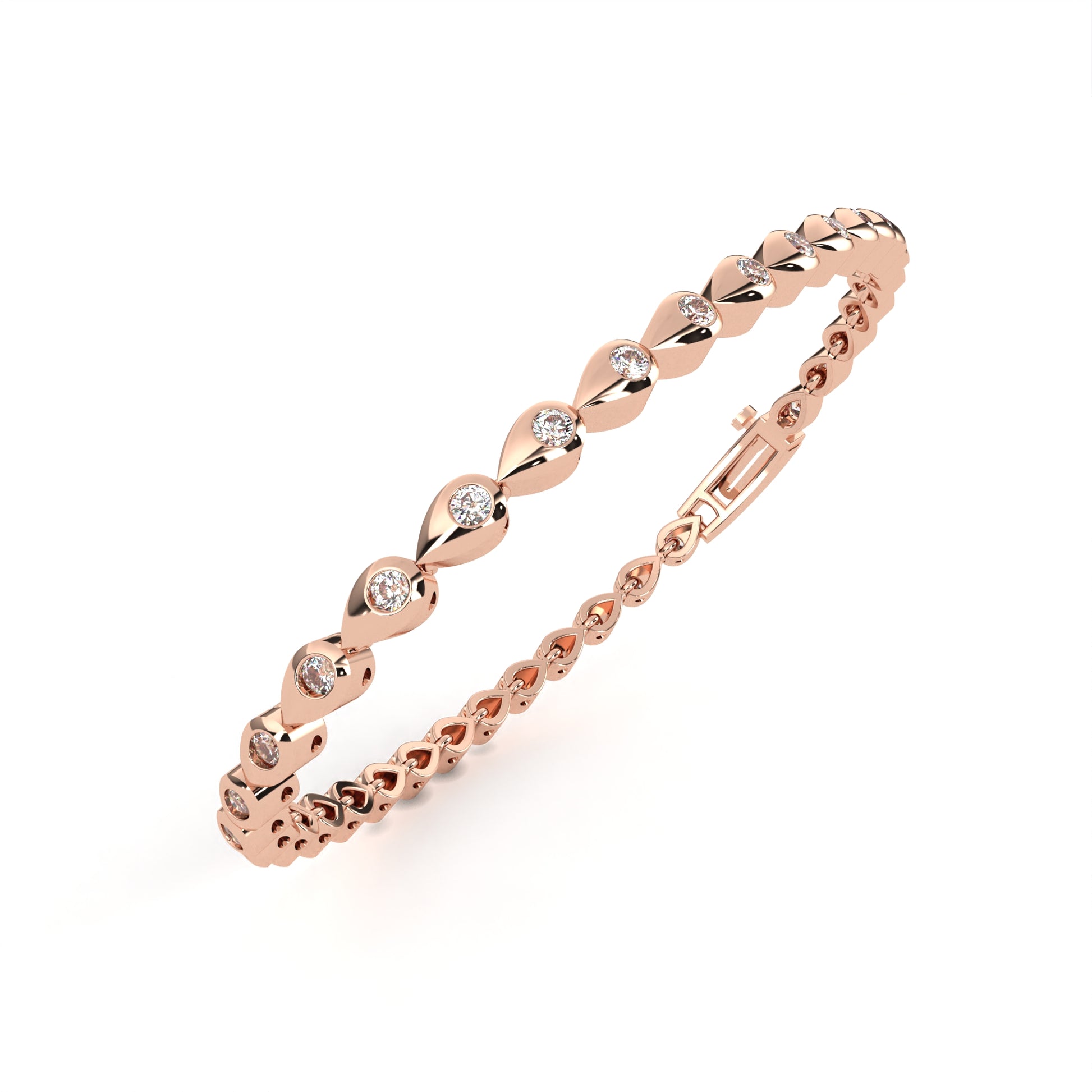Rose Gold / Moissanite, Rose Gold / Lab Grown