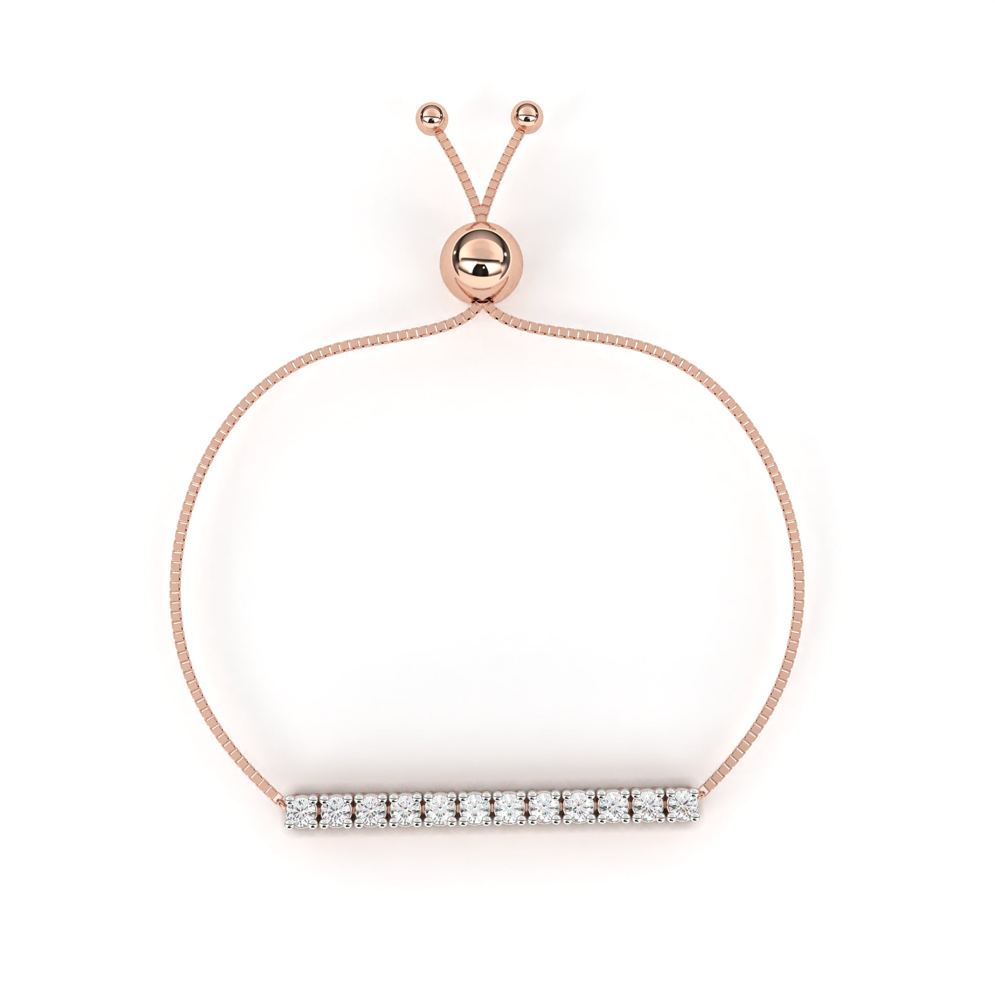 Rose Gold / Moissanite, Rose Gold / Lab Grown