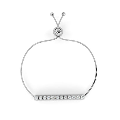 White Gold / Moissanite, White Gold / Lab Grown