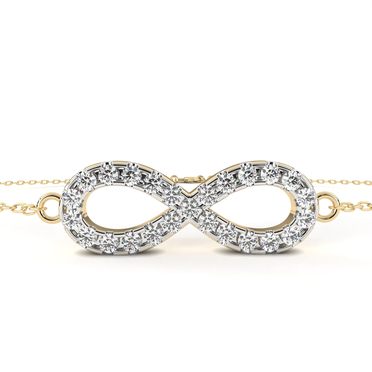 yellow gold / moissanite, yellow gold / lab grown