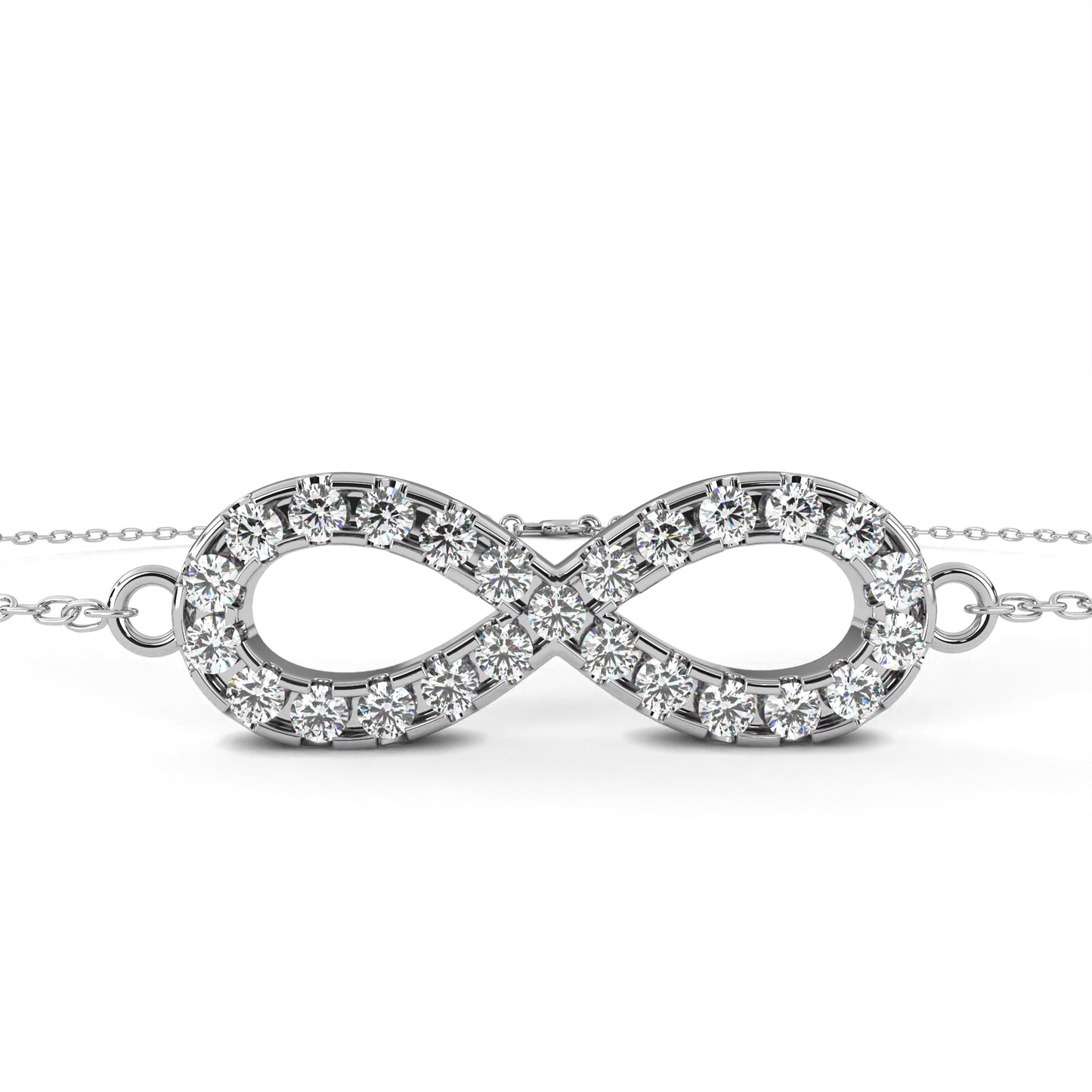 white gold / moissanite, white gold / lab grown