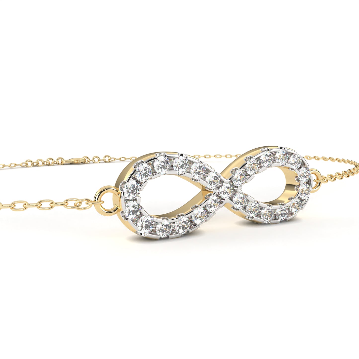 yellow gold / moissanite, yellow gold / lab grown