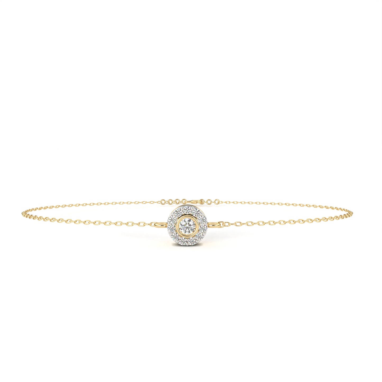 yellow gold / moissanite, yellow gold / lab grown