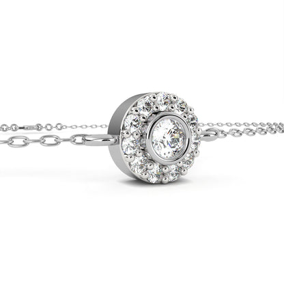 White Gold / Moissanite, White Gold / Lab Grown