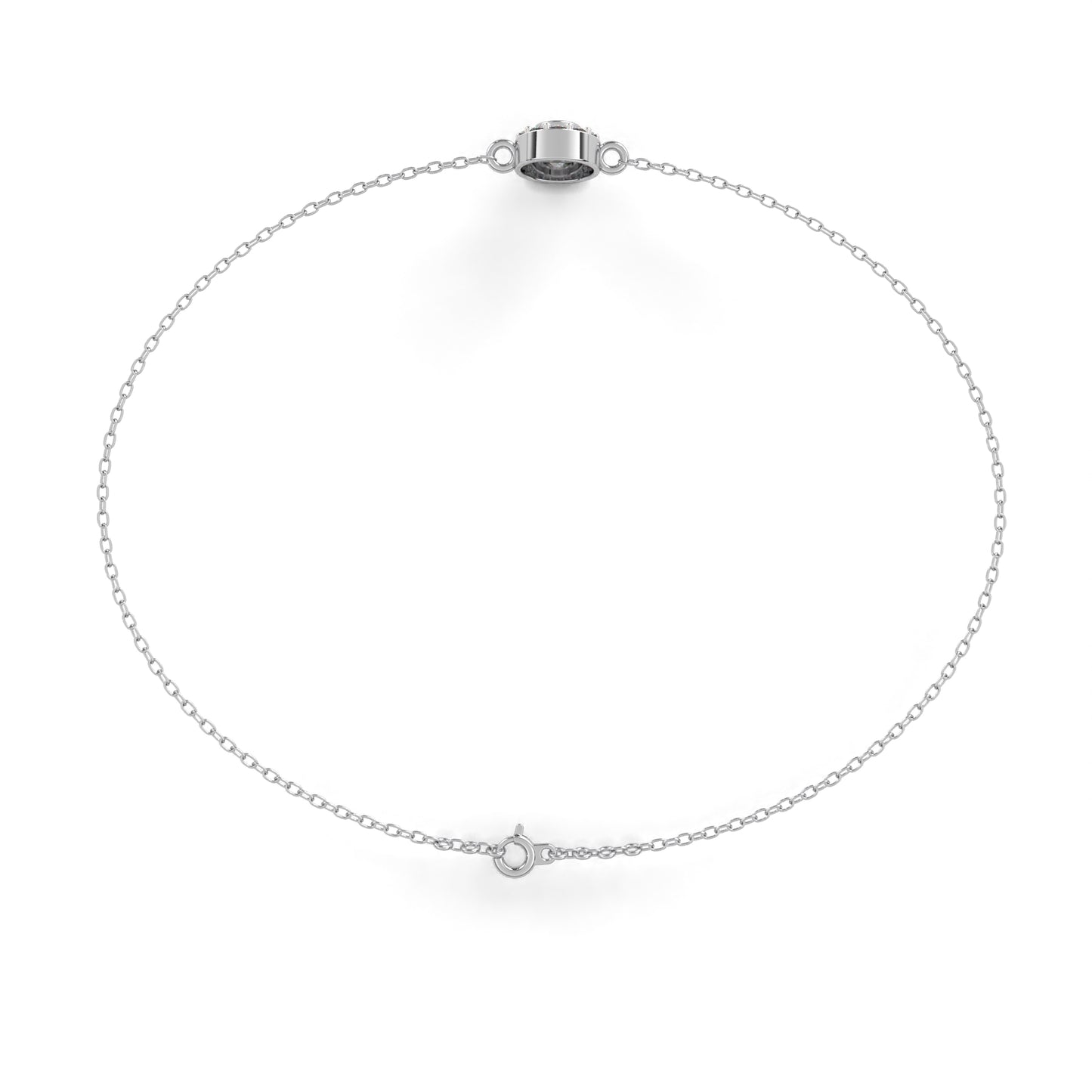 white gold / moissanite, white gold / lab grown