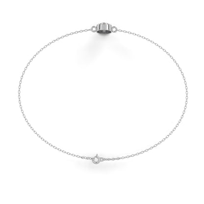 White Gold / Moissanite, White Gold / Lab Grown