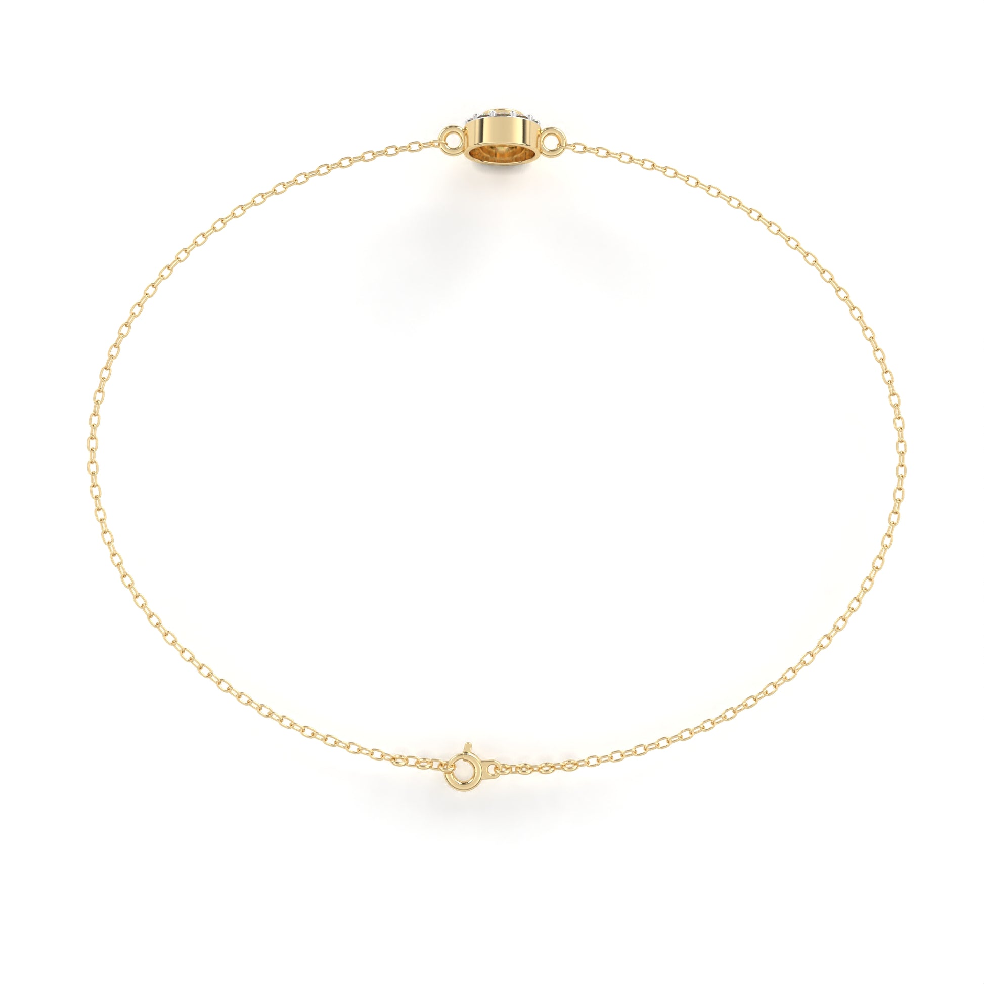 Yellow Gold / Moissanite, Yellow Gold / Lab Grown