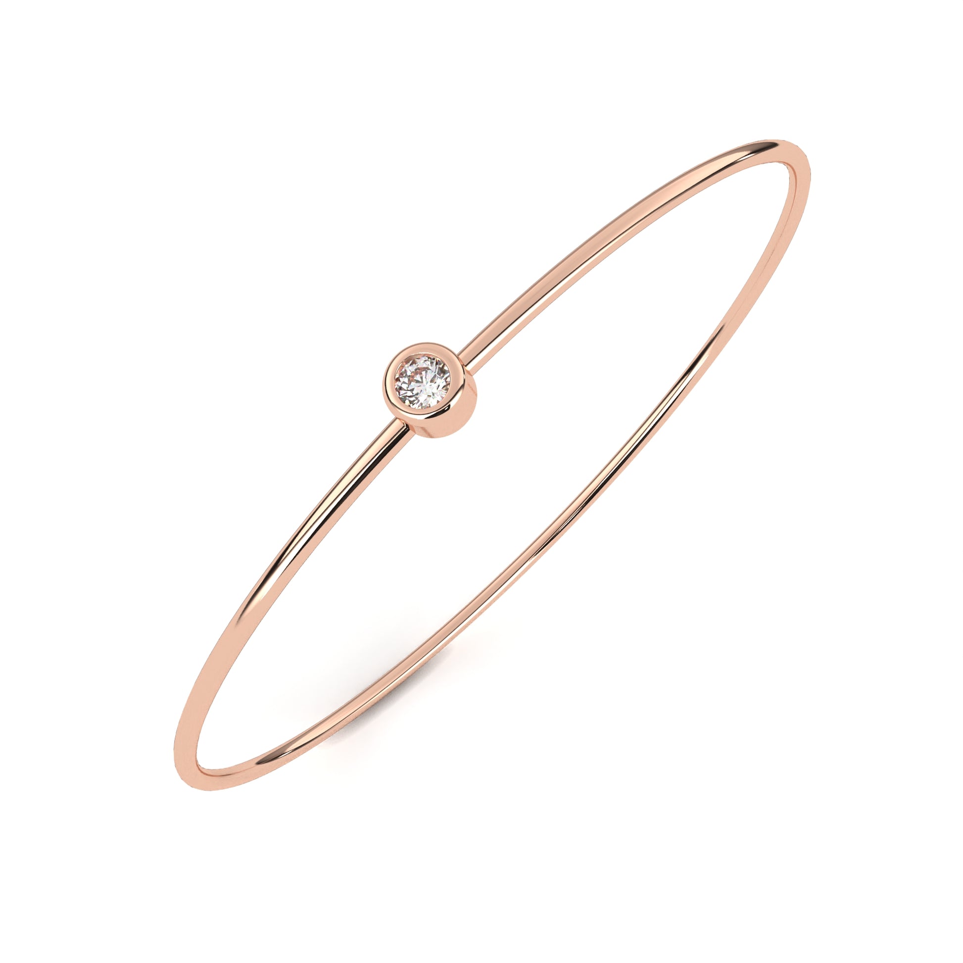 Rose Gold / Moissanite, Rose Gold / Lab Grown