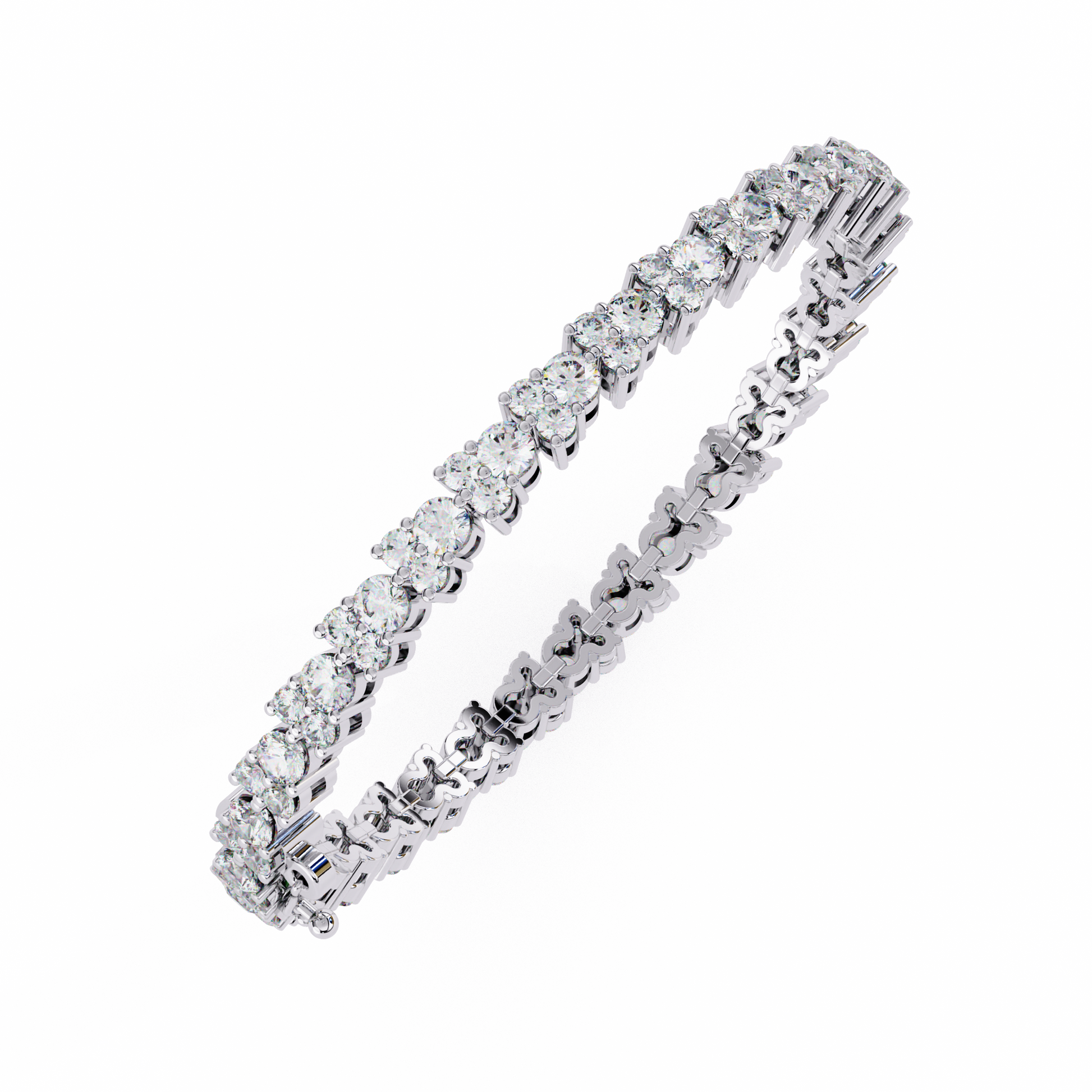 White Gold / Moissanite, White Gold / Lab Grown
