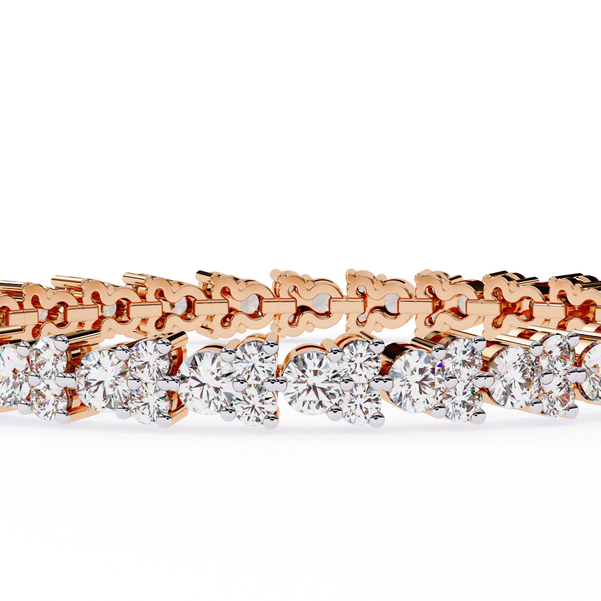 Rose Gold / Moissanite, Rose Gold / Lab Grown