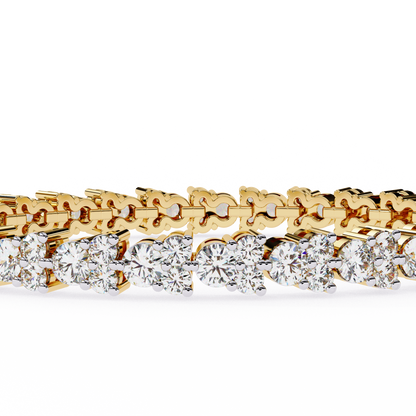 Yellow Gold / Moissanite, Yellow Gold / Lab Grown