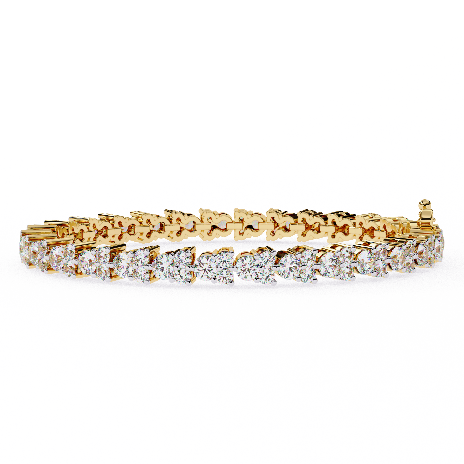 Yellow Gold / Moissanite, Yellow Gold / Lab Grown
