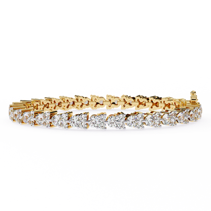 Yellow Gold / Moissanite, Yellow Gold / Lab Grown