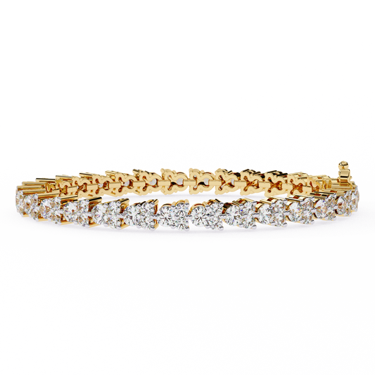 Yellow Gold / Moissanite, Yellow Gold / Lab Grown