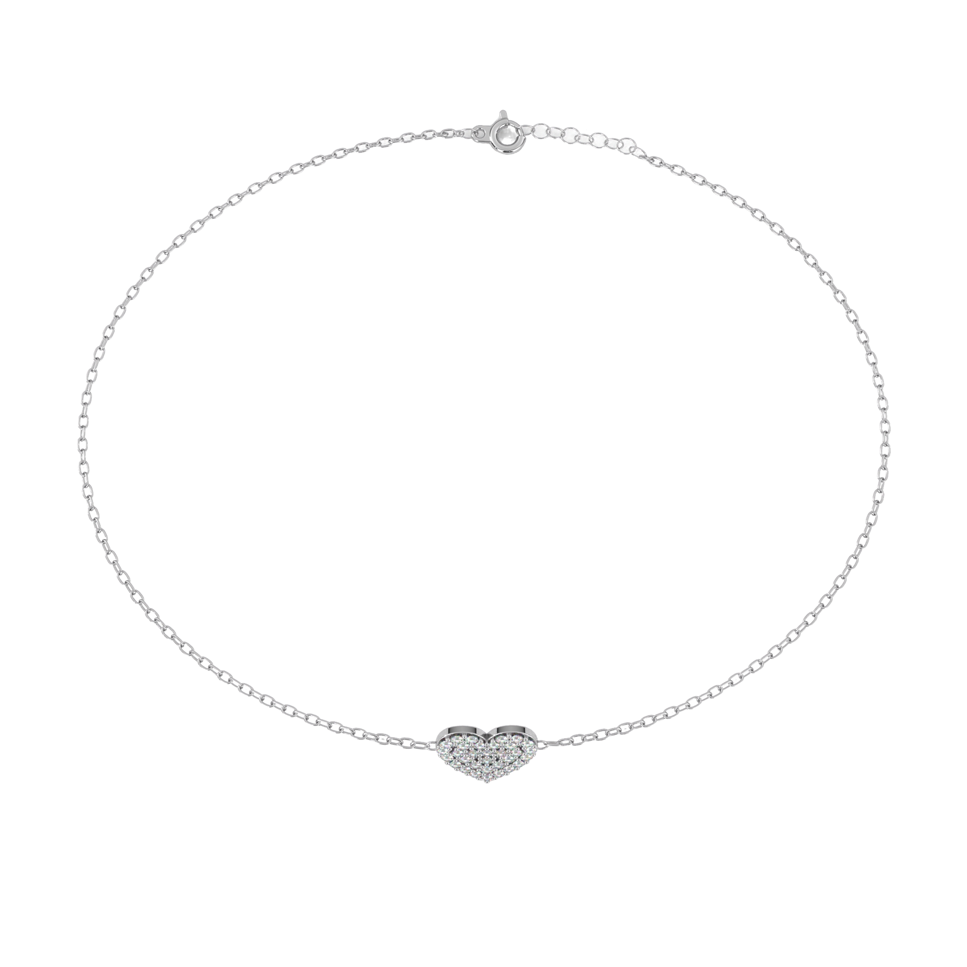 White Gold / Moissanite, White Gold / Lab Grown