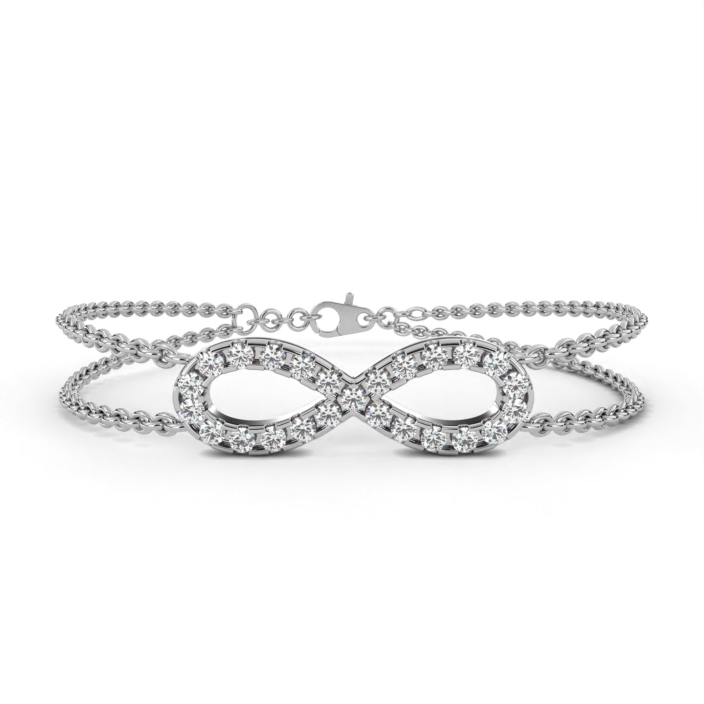 white gold / moissanite, white gold / lab grown