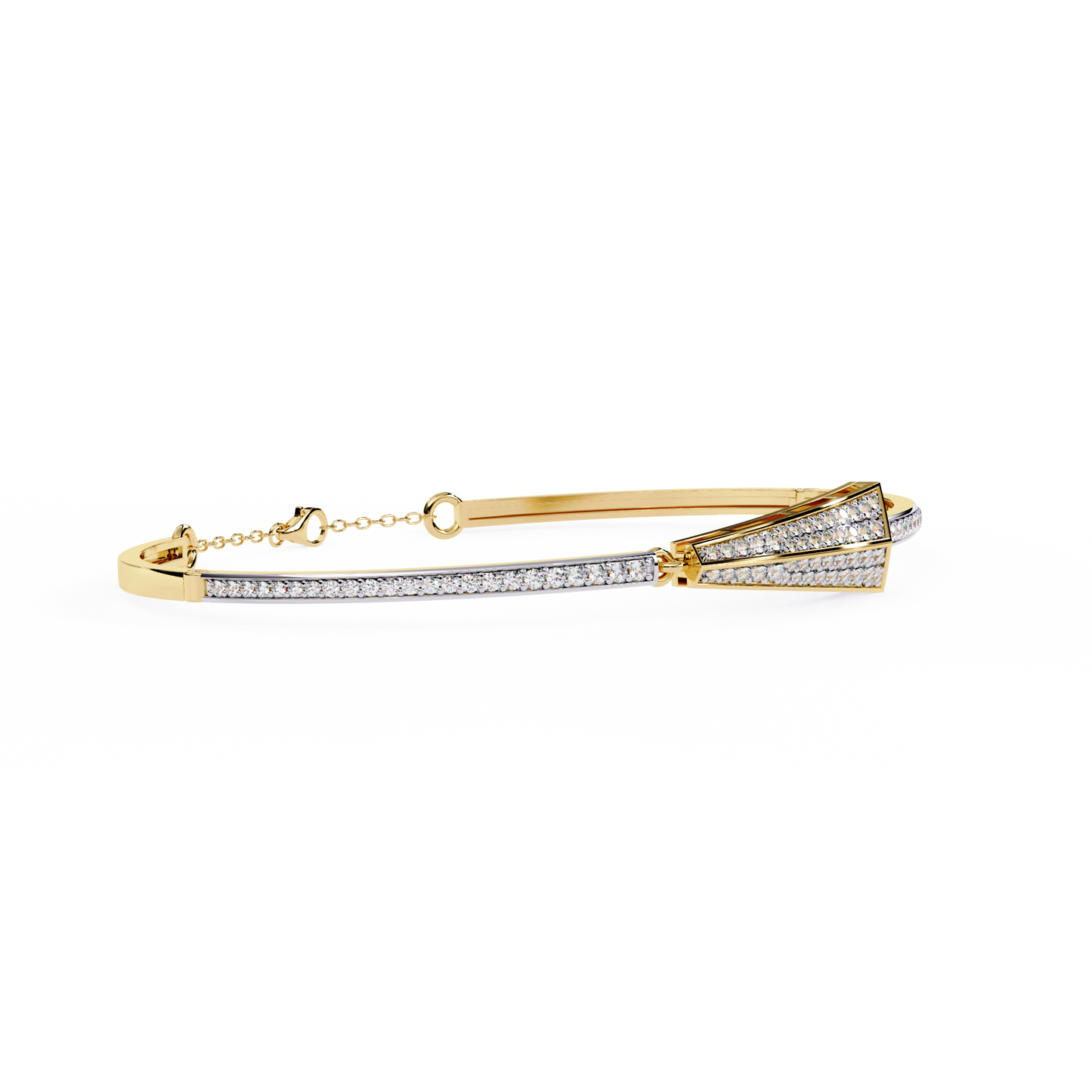 yellow gold / moissanite, yellow gold / lab grown