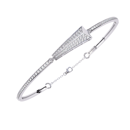 White Gold / Moissanite, White Gold / Lab Grown